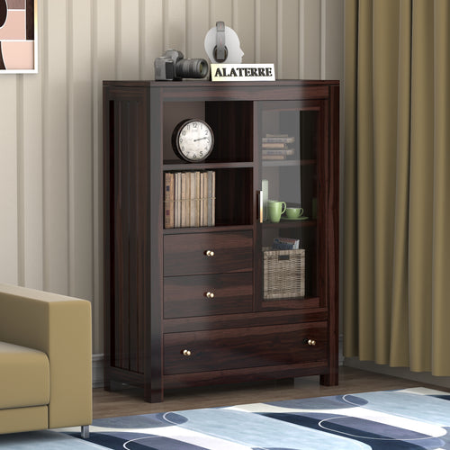 Gravion Book Shelf (Walnut Finish)