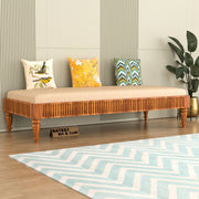 Galvinar Sheesham Wood Divan with Mattress (Honey Finish)