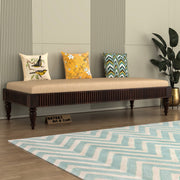 Galvinar Sheesham Wood Divan with Mattress (Honey Finish)