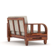 Xenthor 2 Seater Solid Wood Sofa (Honey Finish)
