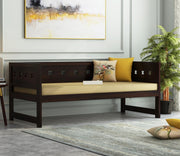 Korvenis Sheesham Wood Divan with Mattress (Honey Finish)