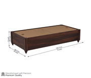 Drestorin Sheesham Wood Storage Divan with Mattress (Honey Finish)