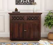 Peldrin Sheesham Wood Cabinet and Sideboard (Walnut Finish)