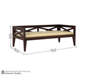 Ilexor Sheesham Wood Divan with Mattress (Honey Finish)