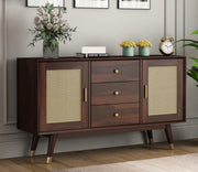 Brentar Sheesham Wood Cabinet and Sideboard (Walnut Finish)