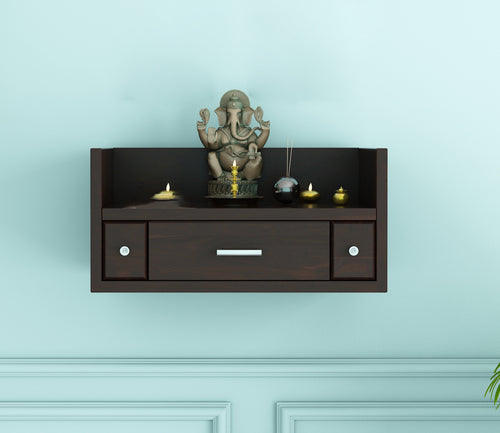 Xelvion Sheesham Wood Home Temple (Honey Finish)
