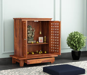 Ulvaris Sheesham Wood Home Temple (Honey Finish)