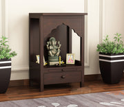 Elvarin Sheesham Wood Home Temple (Honey Finish)