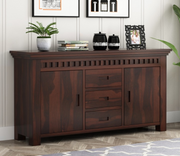 Norvith Sheesham Wood Cabinet and Sideboard (Walnut Finish)