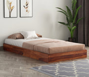 Harventis Sheesham Wood Single Bed Without Storage (Honey Finish)