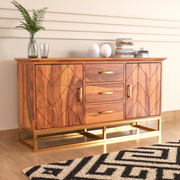 Ralvinor Sheesham Wood Cabinet and Sideboard (Honey Finish)