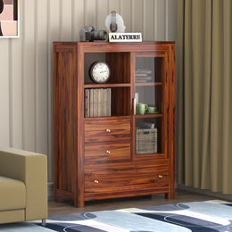 Gravion Book Shelf (Honey Finish)