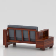 Zephorin 2 Seater Solid Wood Sofa (Honey Finish)