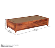 Drestorin Sheesham Wood Storage Divan with Mattress (Honey Finish)