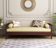 Jorenthis Sheesham Wood Divan with Mattress (Honey Finish)