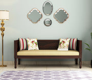 Harvyn Sheesham Wood Divan with Mattress (Honey Finish)