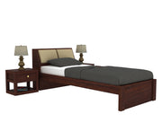 Phaedron Sheesham Wood Single Bed Without Storage (Walnut Finish)