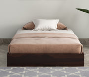 Harventis Sheesham Wood Single Bed Without Storage (Walnut Finish)