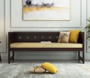 Korvenis Sheesham Wood Divan with Mattress (Honey Finish)