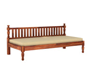 Fendril Sheesham Wood Divan with Mattress (Honey Finish)