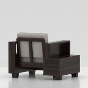 Zephorin 5 Seater Solid Wood Sofa (Walnut Finish)