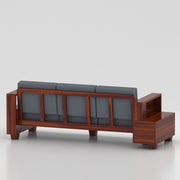 Zephorin 3 Seater Solid Wood Sofa (Honey Finish)