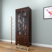 Elveris Book Shelf (Walnut Finish)