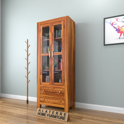 Elveris Book Shelf (Honey Finish)