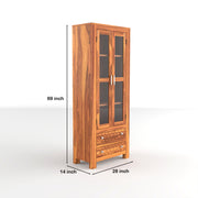 Elveris Book Shelf (Honey Finish)