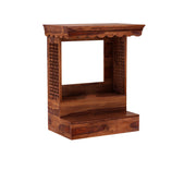 Vexorin Sheesham Wood Home Temple (Honey Finish)