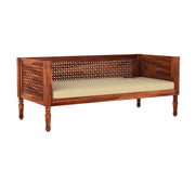 Harvyn Sheesham Wood Divan with Mattress (Honey Finish)