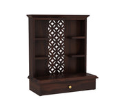 Thalvion Sheesham Wood Home Temple (Honey Finish)