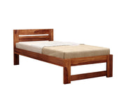 Eldorin Sheesham Wood Single Bed Without Storage (Honey Finish)