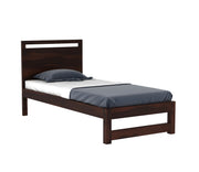 Ivaryn Sheesham Wood Single Bed Without Storage (Walnut Finish)