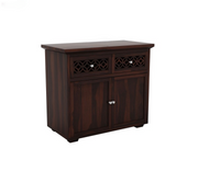 Peldrin Sheesham Wood Cabinet and Sideboard (Walnut Finish)
