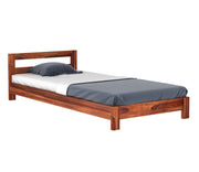 Silvorn Sheesham Wood Single Bed Without Storage (Honey Finish)