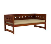 Korvenis Sheesham Wood Divan with Mattress (Honey Finish)