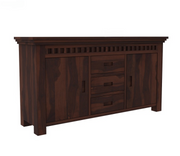 Norvith Sheesham Wood Cabinet and Sideboard (Walnut Finish)