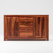 Arvion Sheesham Wood Cabinet and Sideboard (Honey Finish)