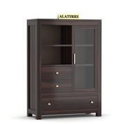 Gravion Book Shelf (Walnut Finish)