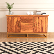 Ralvinor Sheesham Wood Cabinet and Sideboard (Honey Finish)