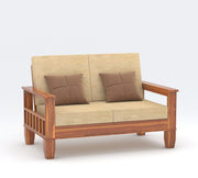 Ylthor 4 Seater Solid Wood Sofa (Honey Finish)