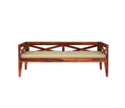 Ilexor Sheesham Wood Divan with Mattress (Honey Finish)
