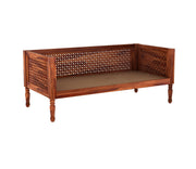 Harvyn Sheesham Wood Divan with Mattress (Honey Finish)