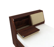 Phaedron Sheesham Wood Single Bed Without Storage (Walnut Finish)