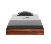 Harventis Sheesham Wood Single Bed Without Storage (Honey Finish)