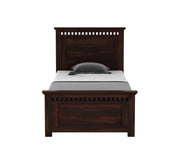 Luveris Sheesham Wood Single Bed Without Storage (Walnut Finish)