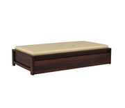 Elthorn Sheesham Wood Storage Divan with Mattress (Walnut Finish)