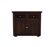 Peldrin Sheesham Wood Cabinet and Sideboard (Walnut Finish)