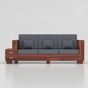 Zephorin 6 Seater Solid Wood Sofa (Honey Finish)